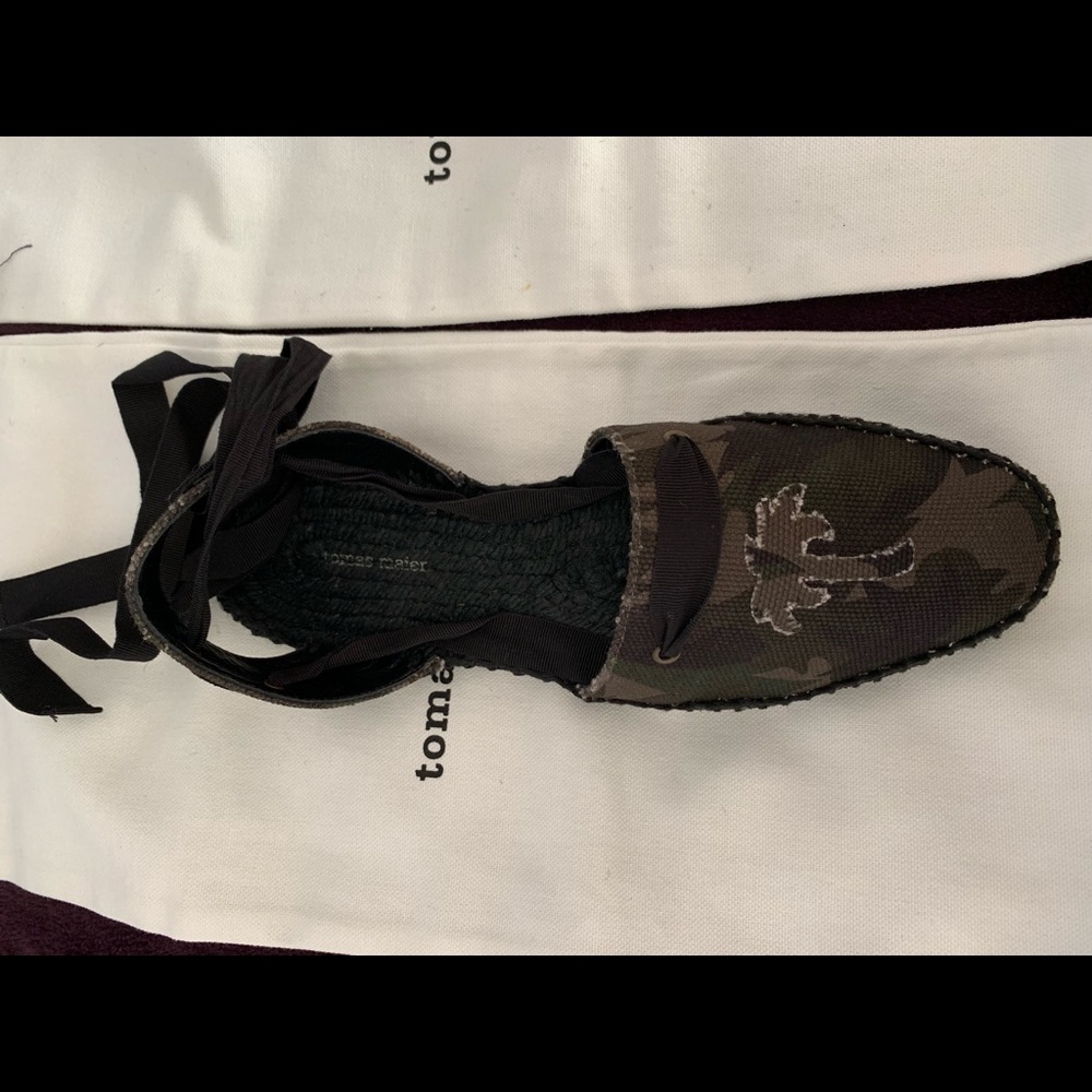 Camo Espadrille Tie-Up Sandals
